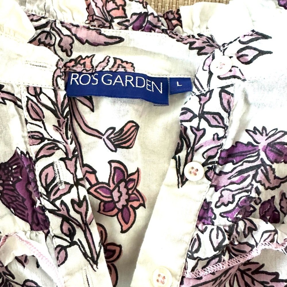 Ro’s Garden Blockprint Floral Dress - Picture 3 of 10